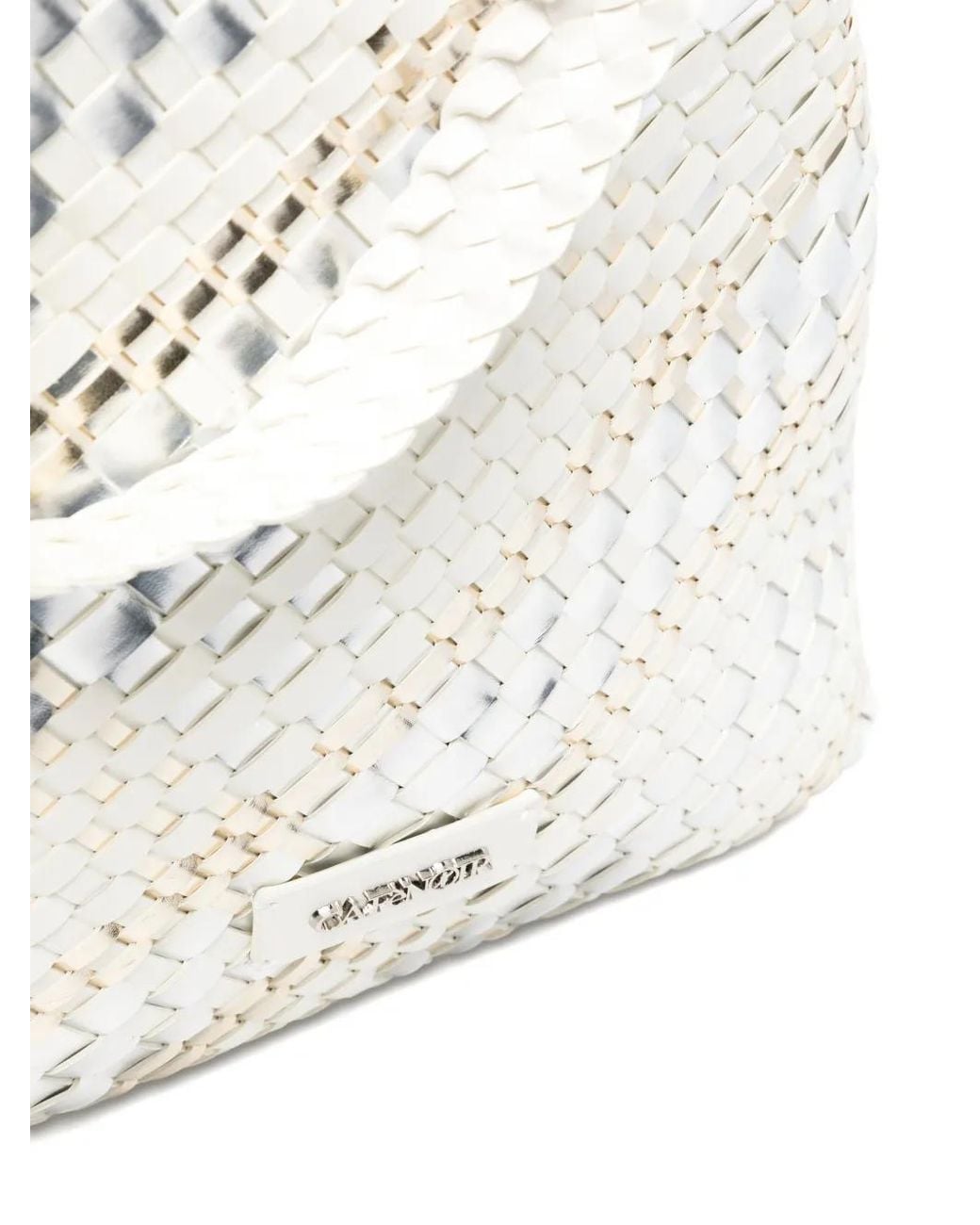 CafeNoir White Logo-Plaque Shoulder Bag