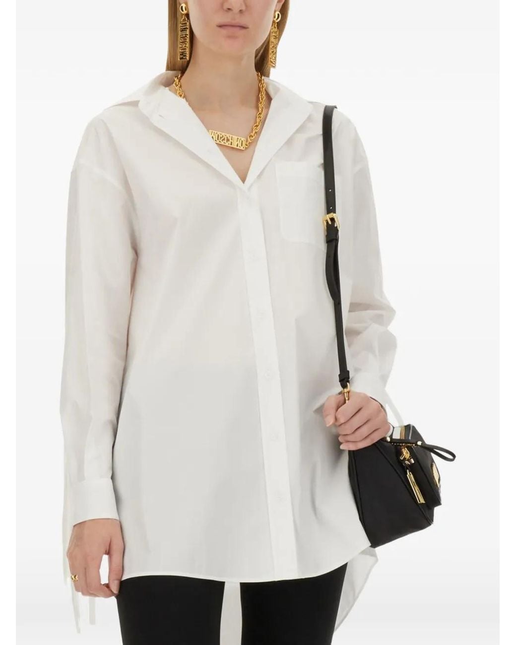 Moschino White Fringed Shirt