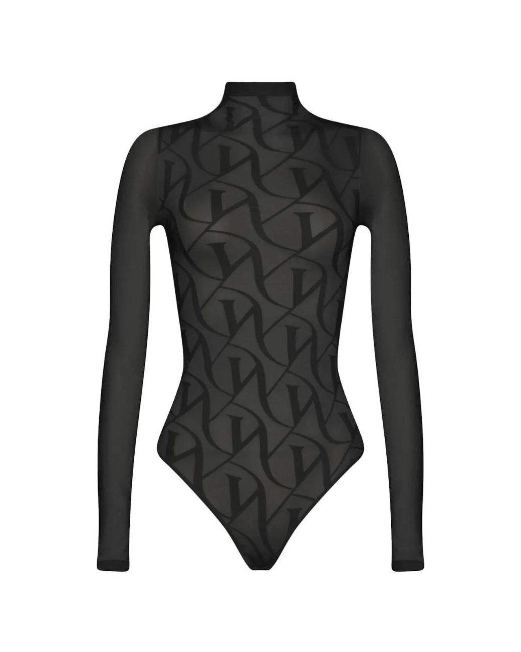 Wolford Black W Lace String Body