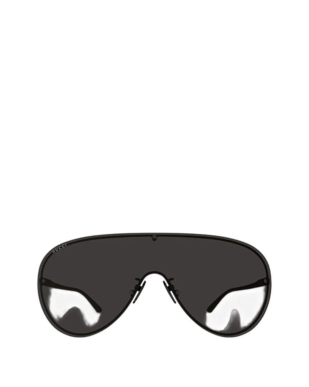 Gucci Black Shield-Frame Sunglasses