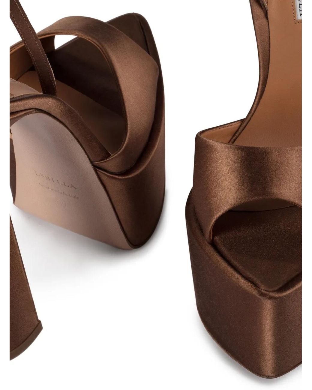 Le Silla Brown Nina Platform Sandals