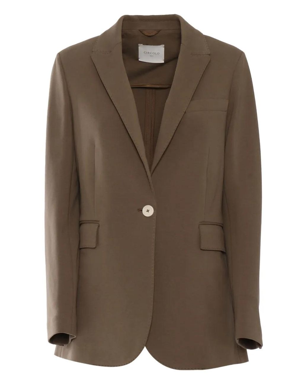 Blazer Con Botón Circolo 1901 de color Brown