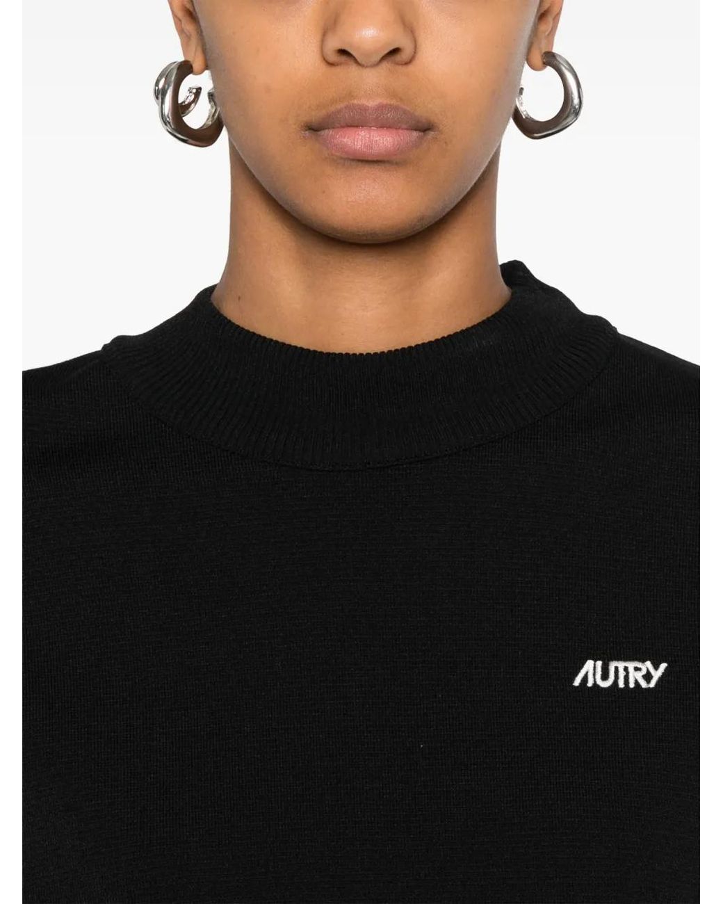 Autry Black Crew-Neck Vest