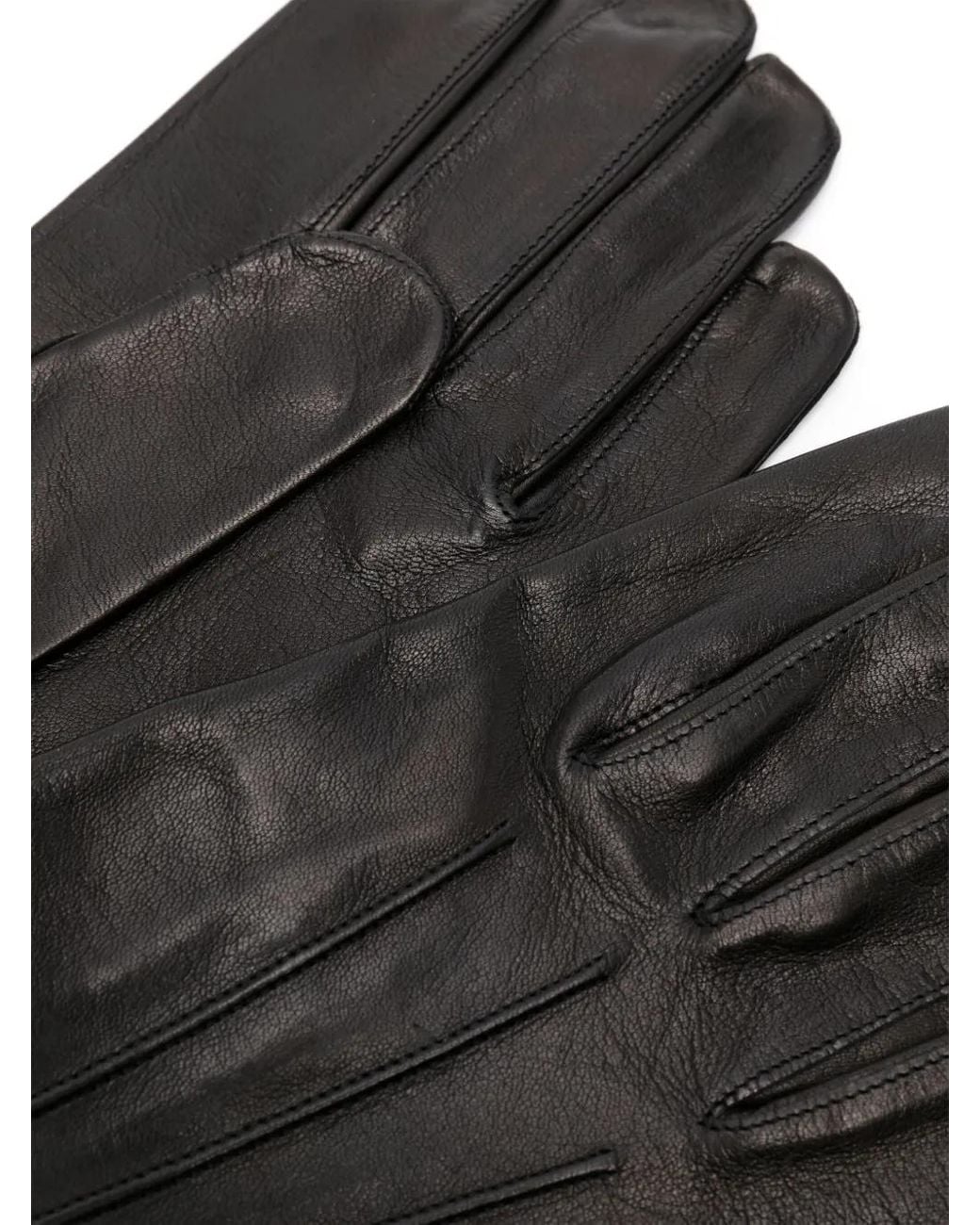 Paul Smith Striped Piping Gloves - Black for men