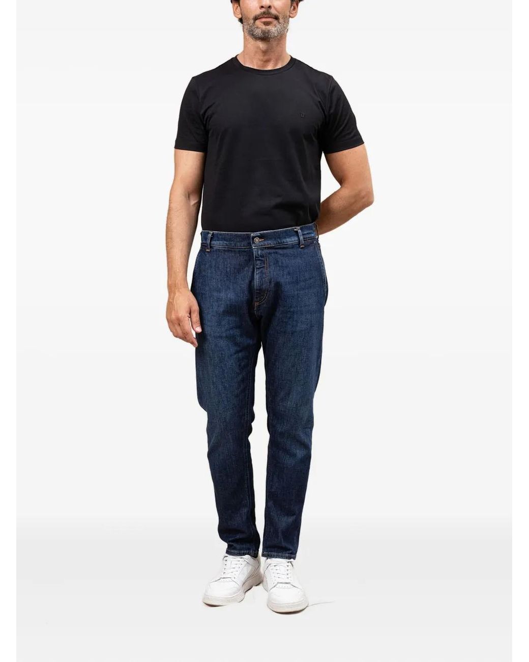 Dondup Blue Washed Jeans for men