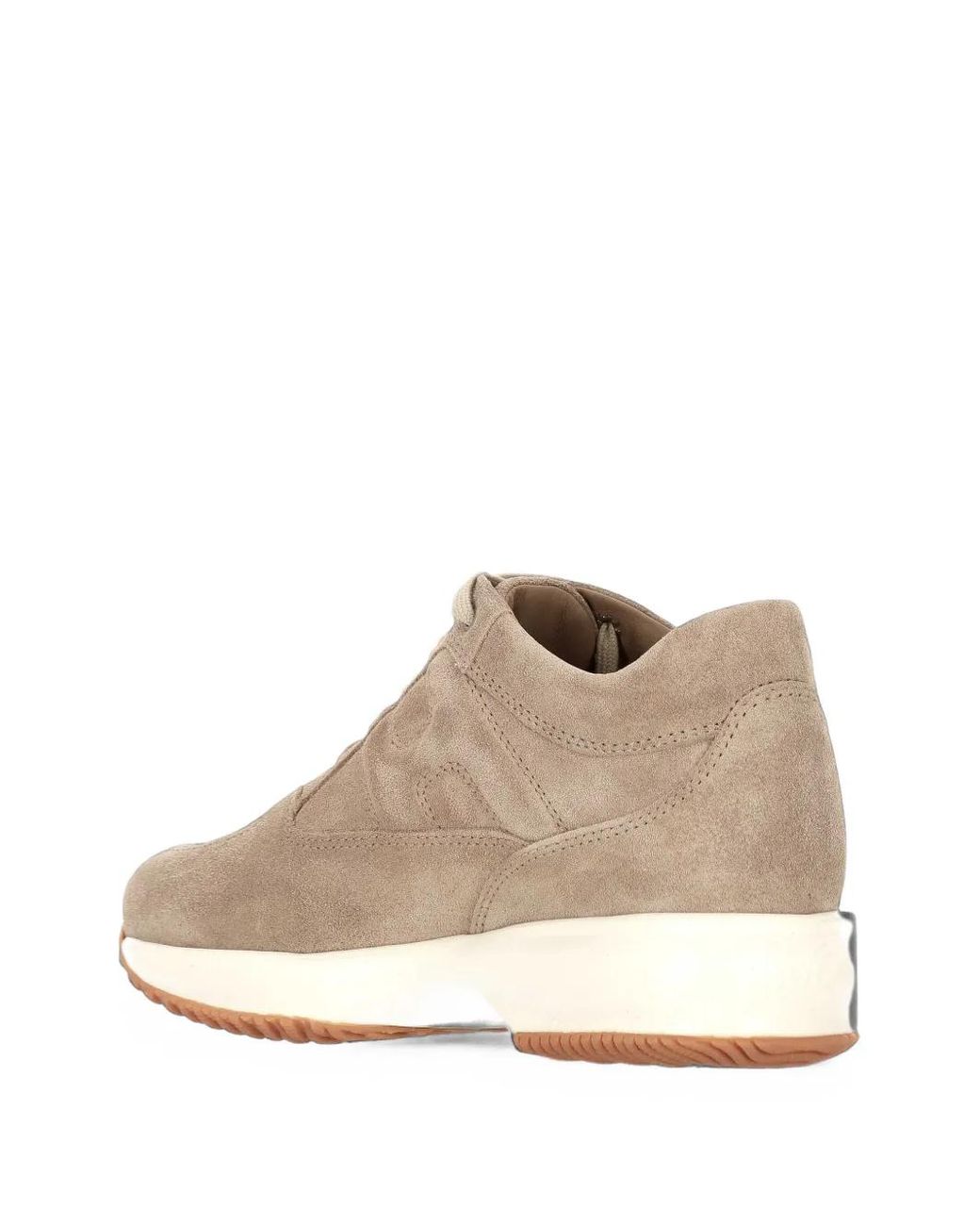 Hogan White Interactive Suede Sneakers