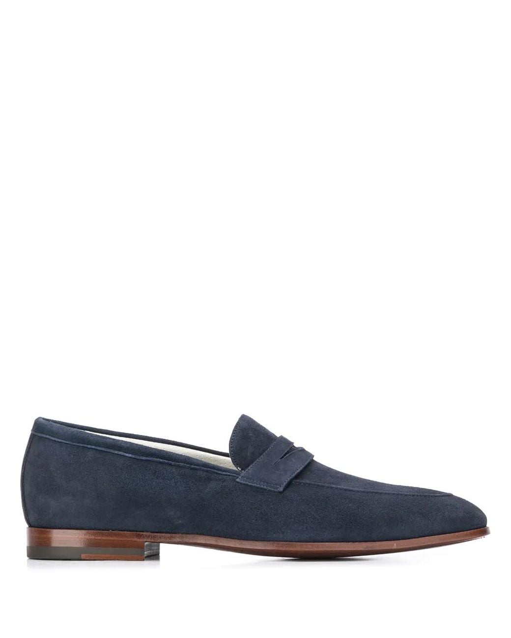Scarosso Blue Slip-On Marzio Loafers for men