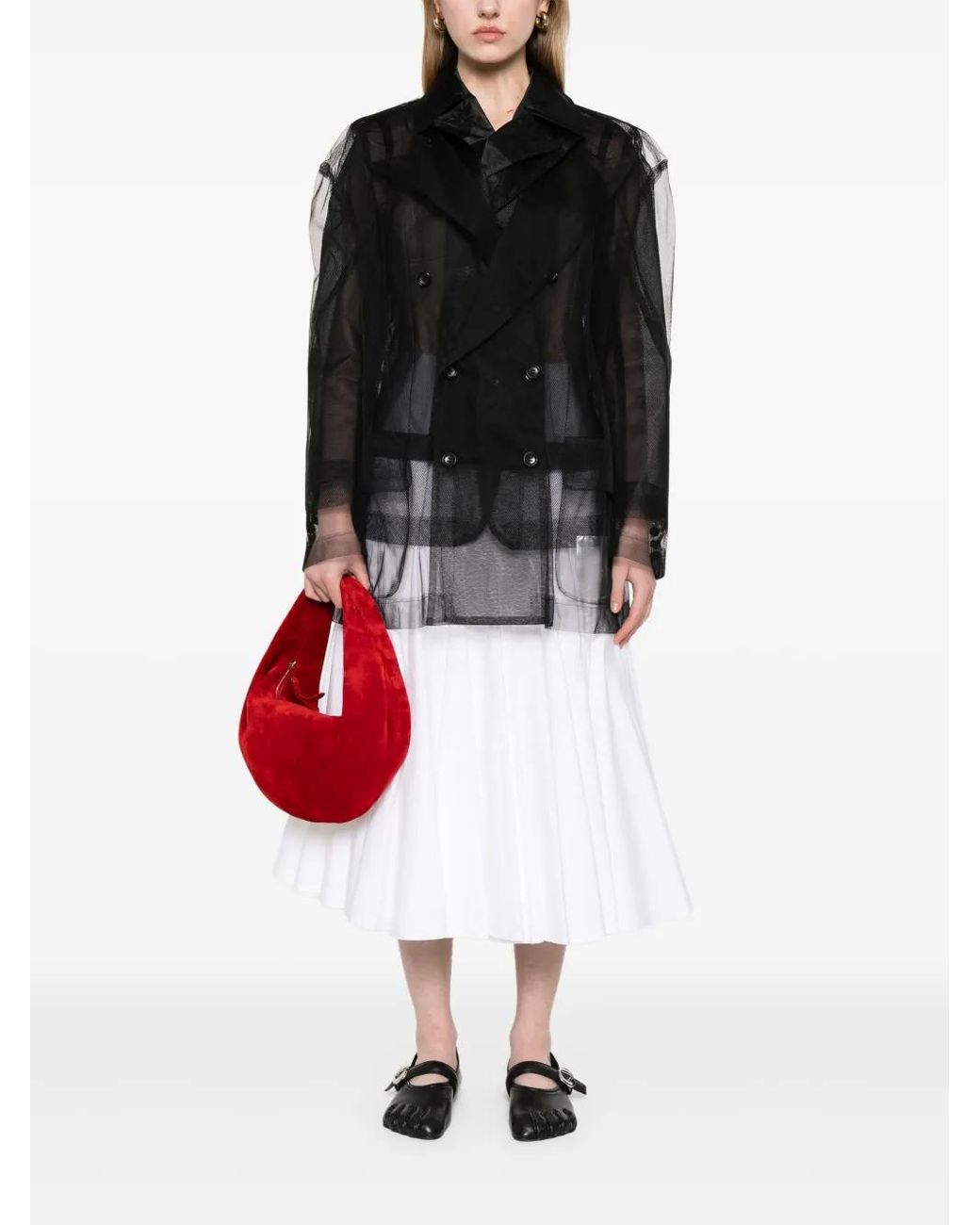 Comme des Garçons Black Tulle Jacket