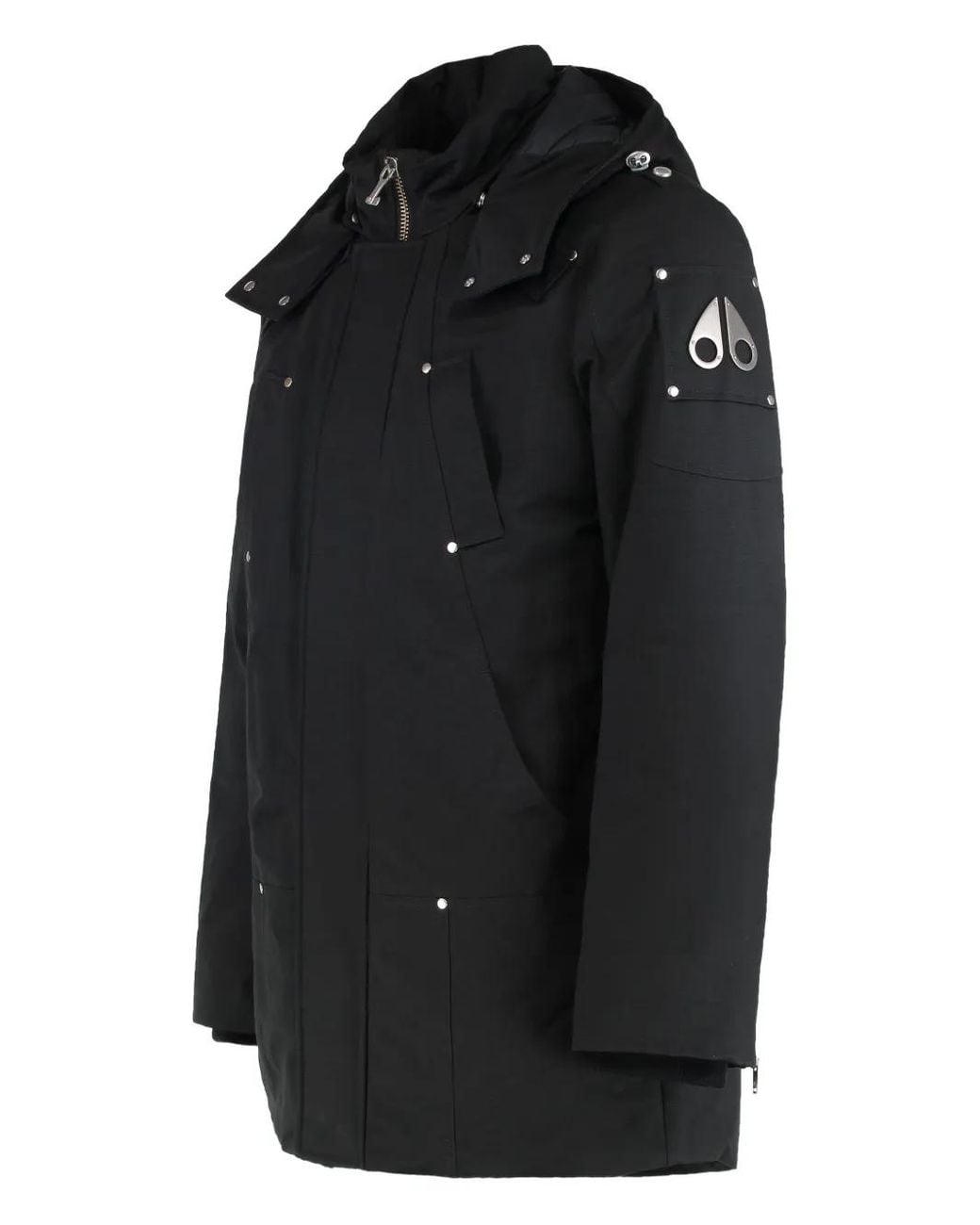 Moose Knuckles Black Padded Stirling Parka for men