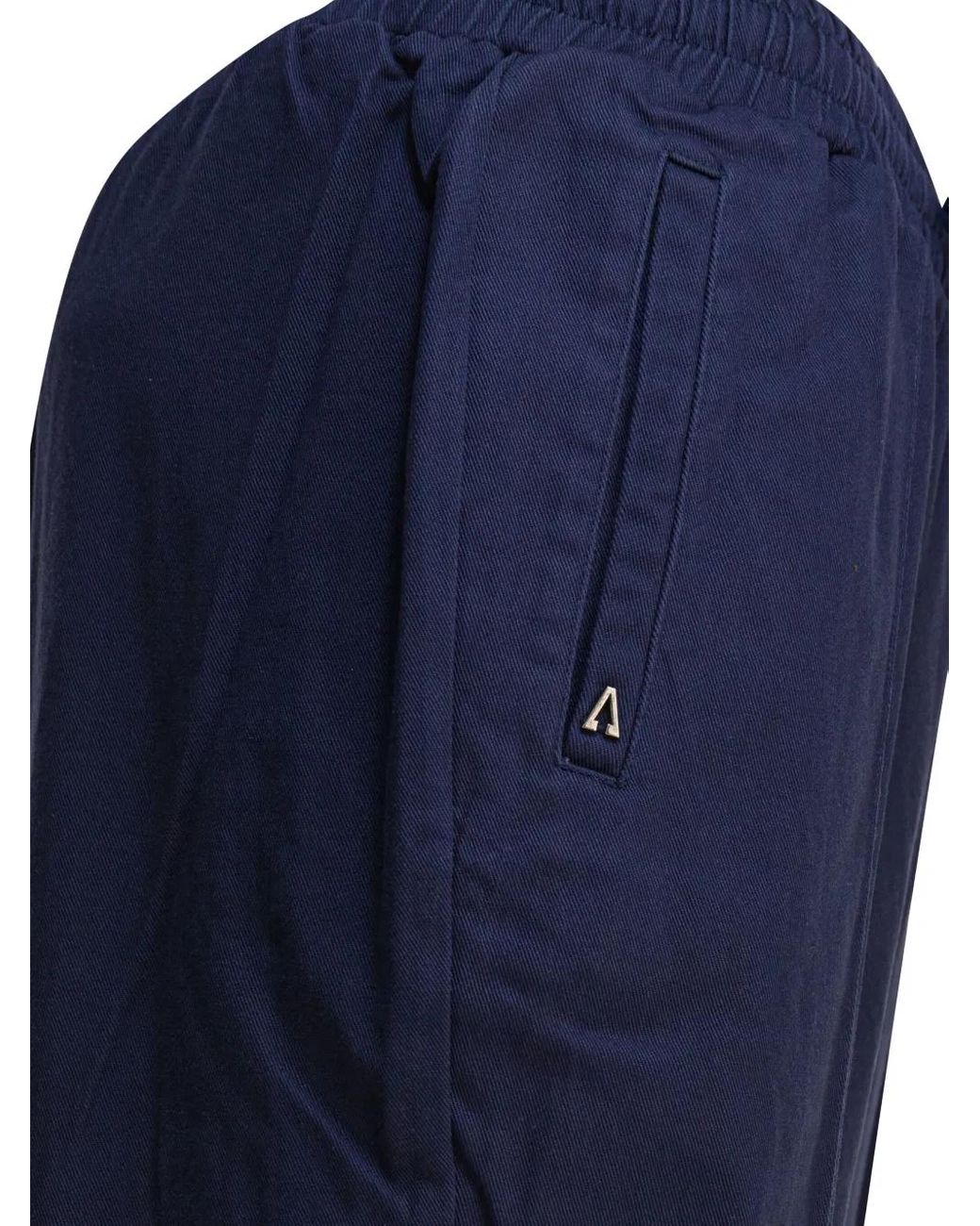 Altum Blue Drawstring Side-Panel Trousers for men