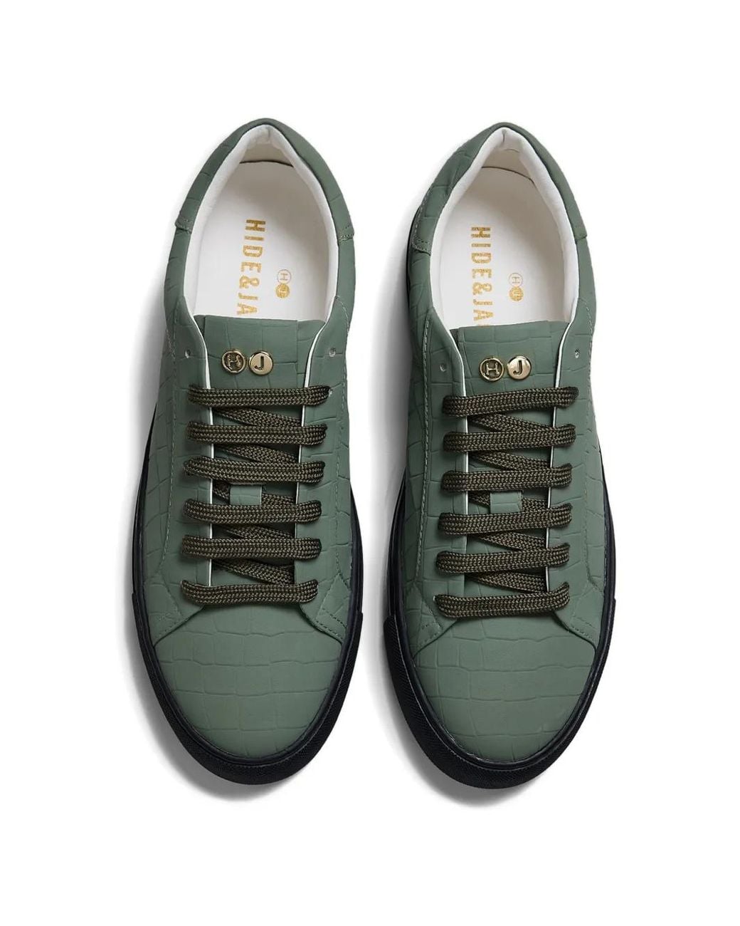 HIDE & JACK Essence Croco Sneakers in Green für Herren