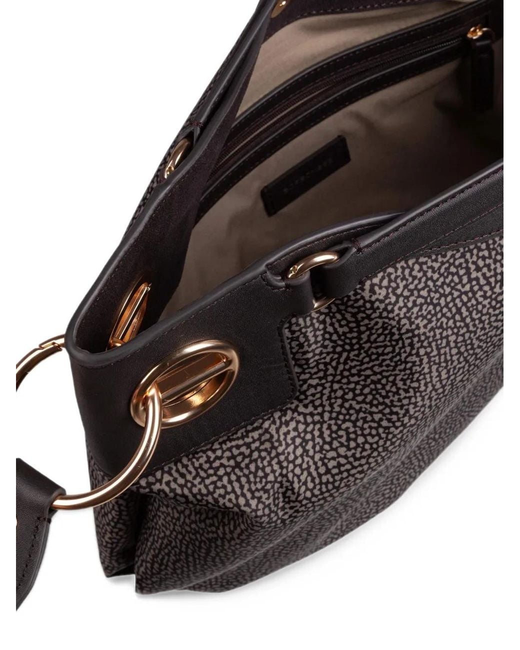 Borbonese Gray London Op-Print Tote Bag