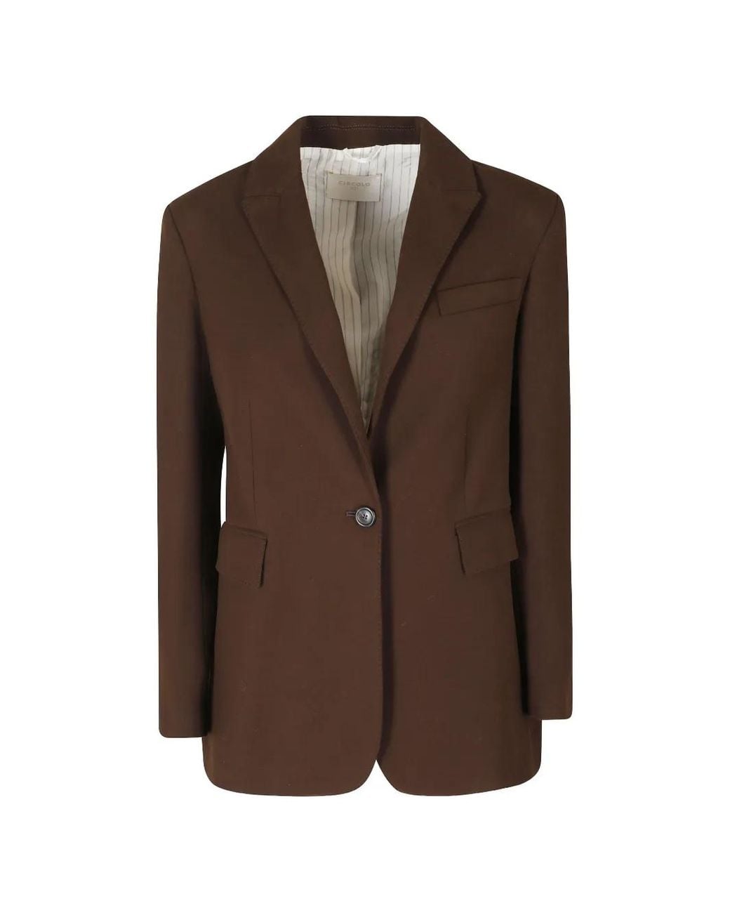 Blazer Con Botones Circolo 1901 de color Brown