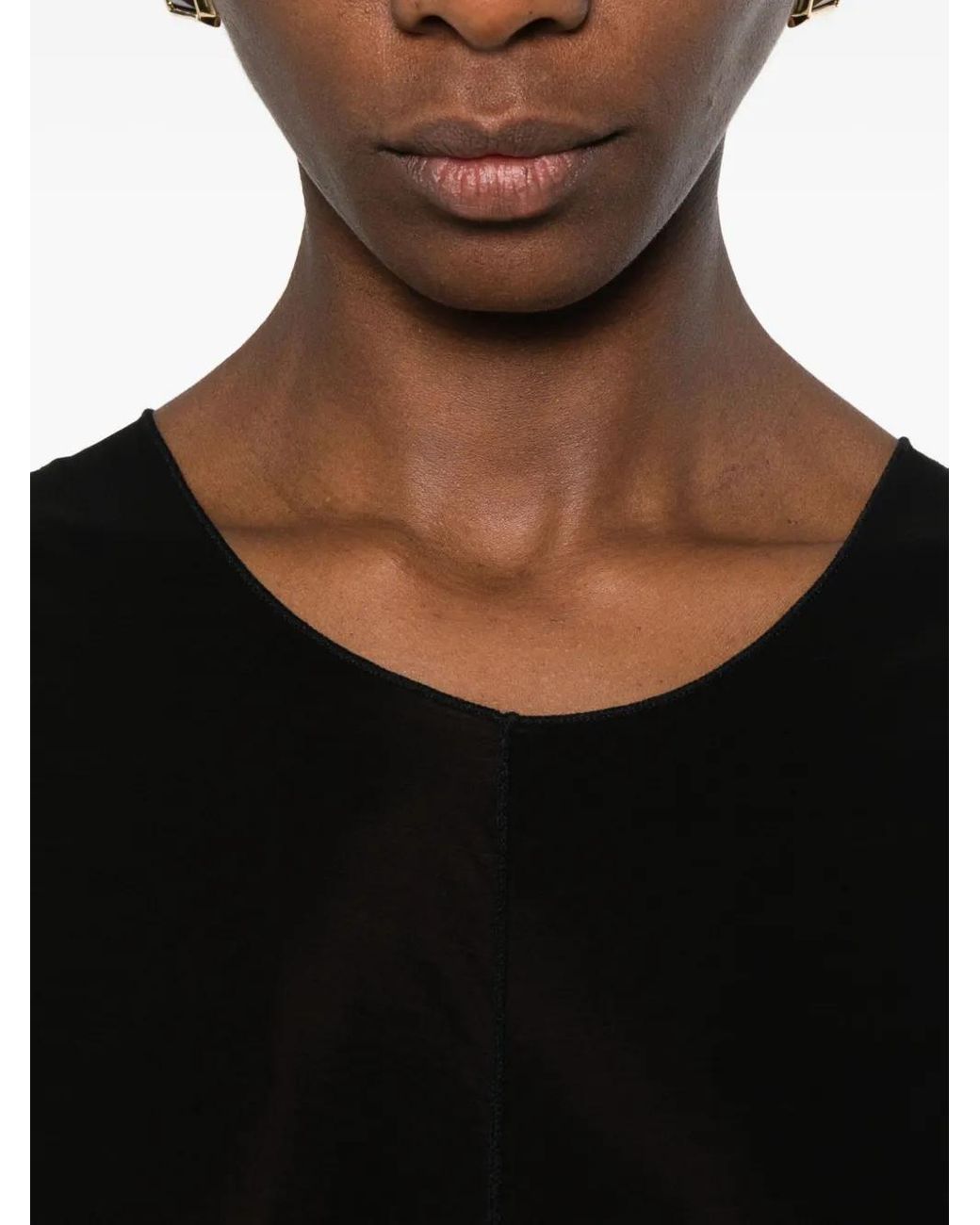 Khaite Black Allo Top