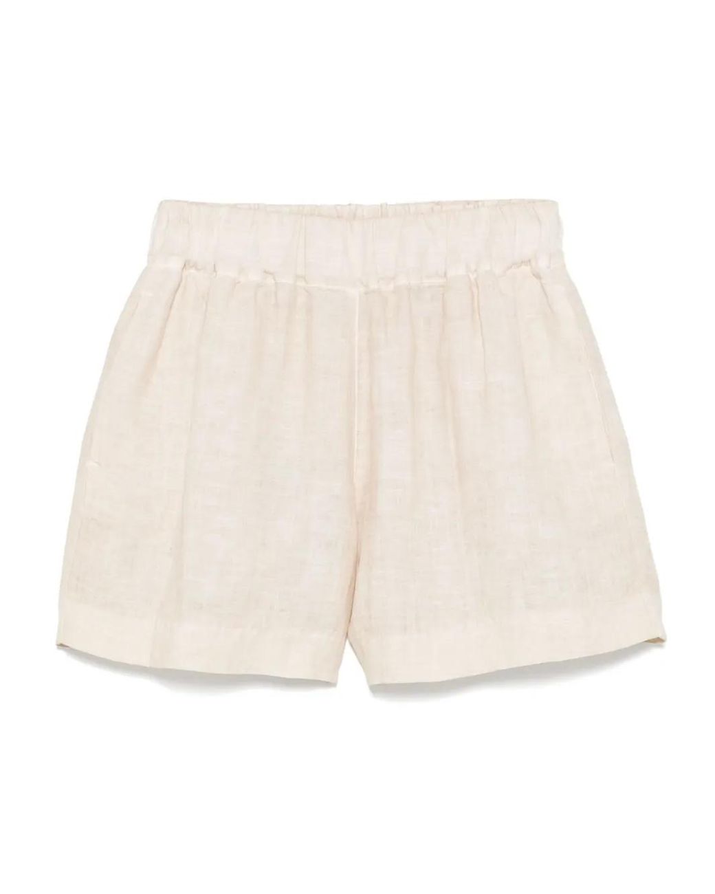 120% Lino Natural Linen Shorts