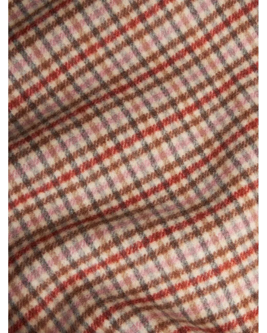 Etro Brown Tartan-Check Hooded Shirt Jacket for men
