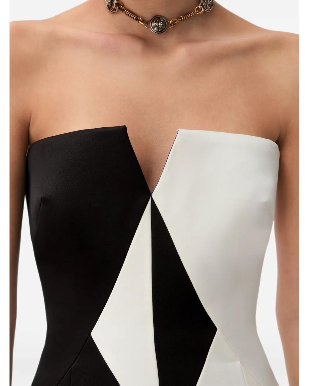 Versace Black Silk Duchesse Mini Dress