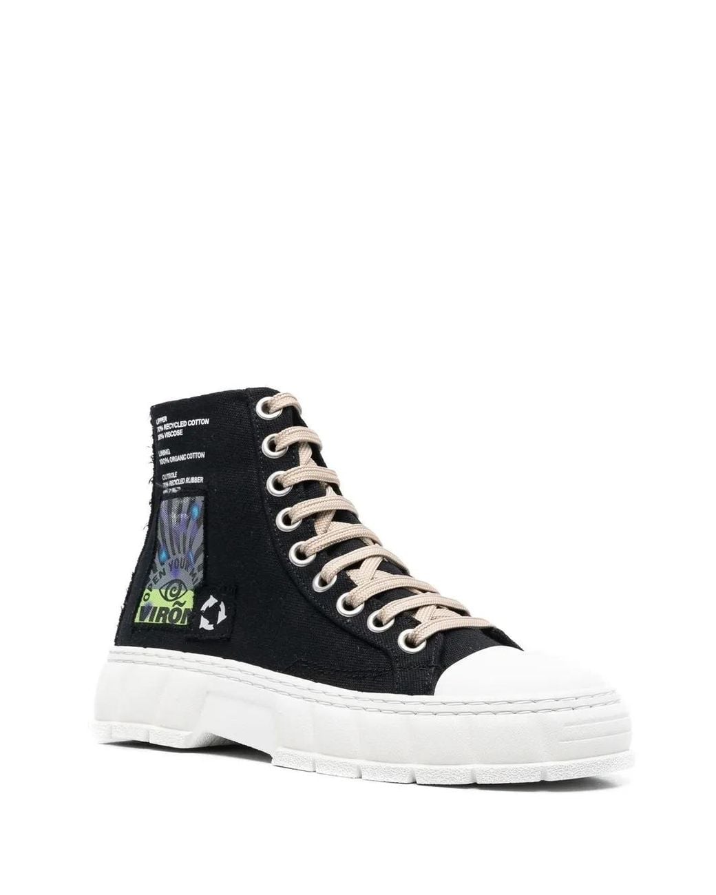 Viron Black 1982 Techno Sneakers