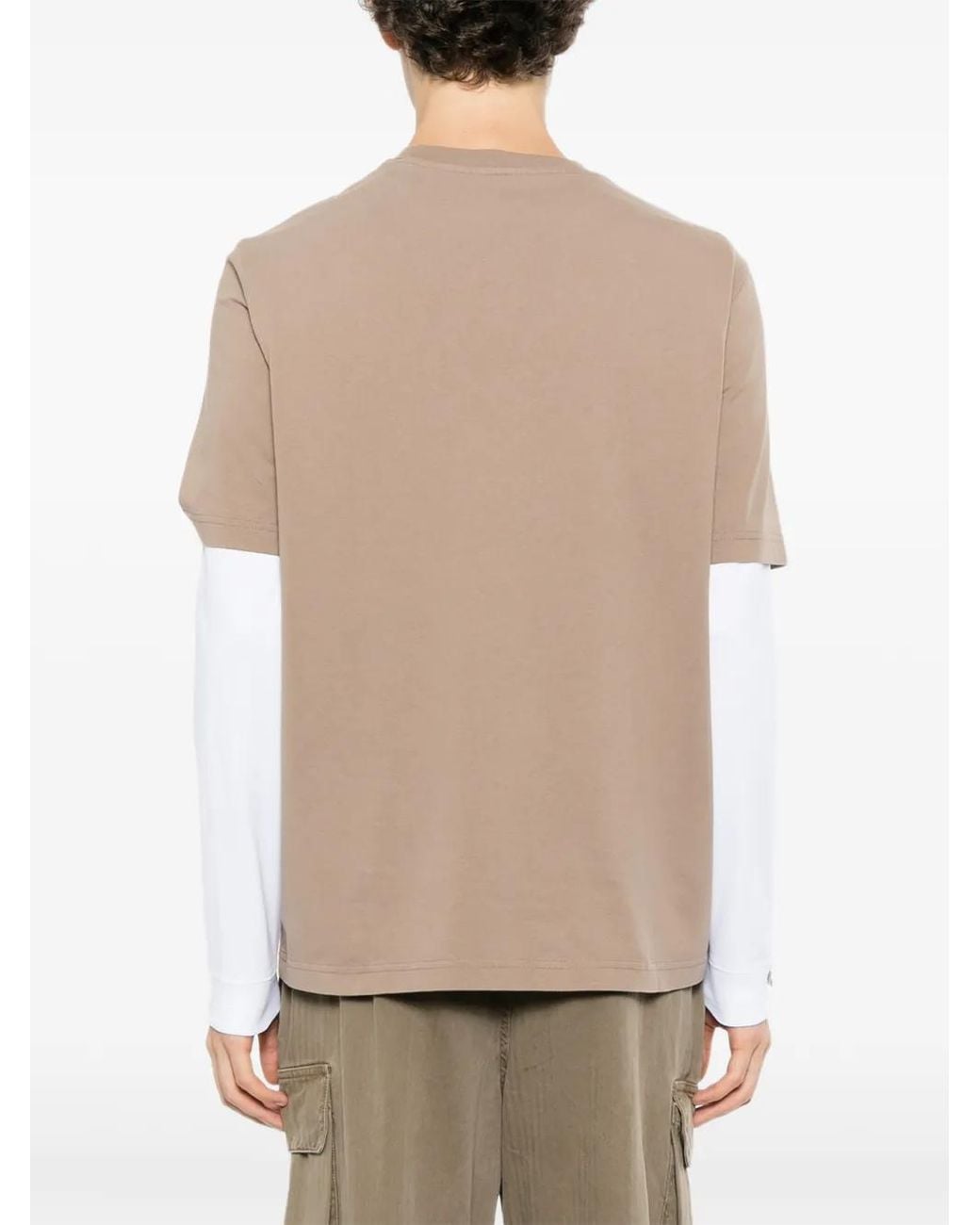Maison Kitsuné Natural Graphic-Print T-Shirt for men