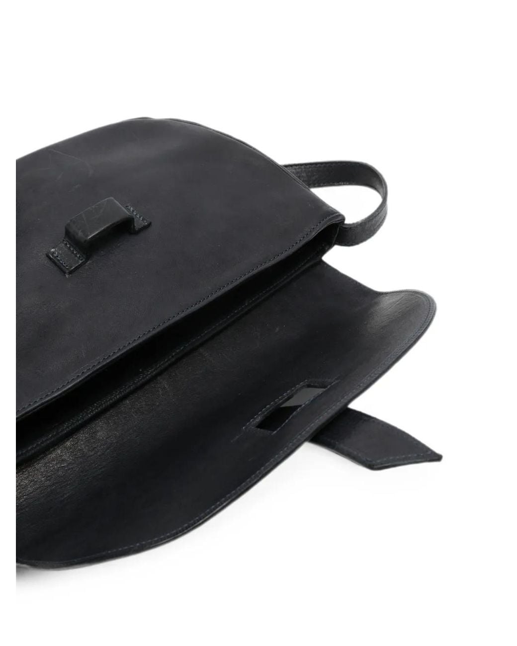 SOMMET Black Tekla Leather Cross Body Bag