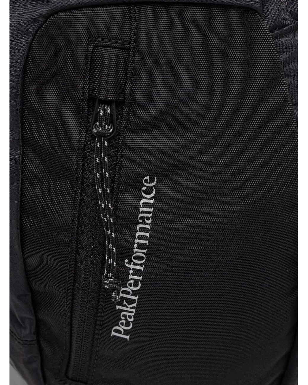 Peak Performance Black Sac À Dos Outdoor Monobretelle À Logo Imprimé