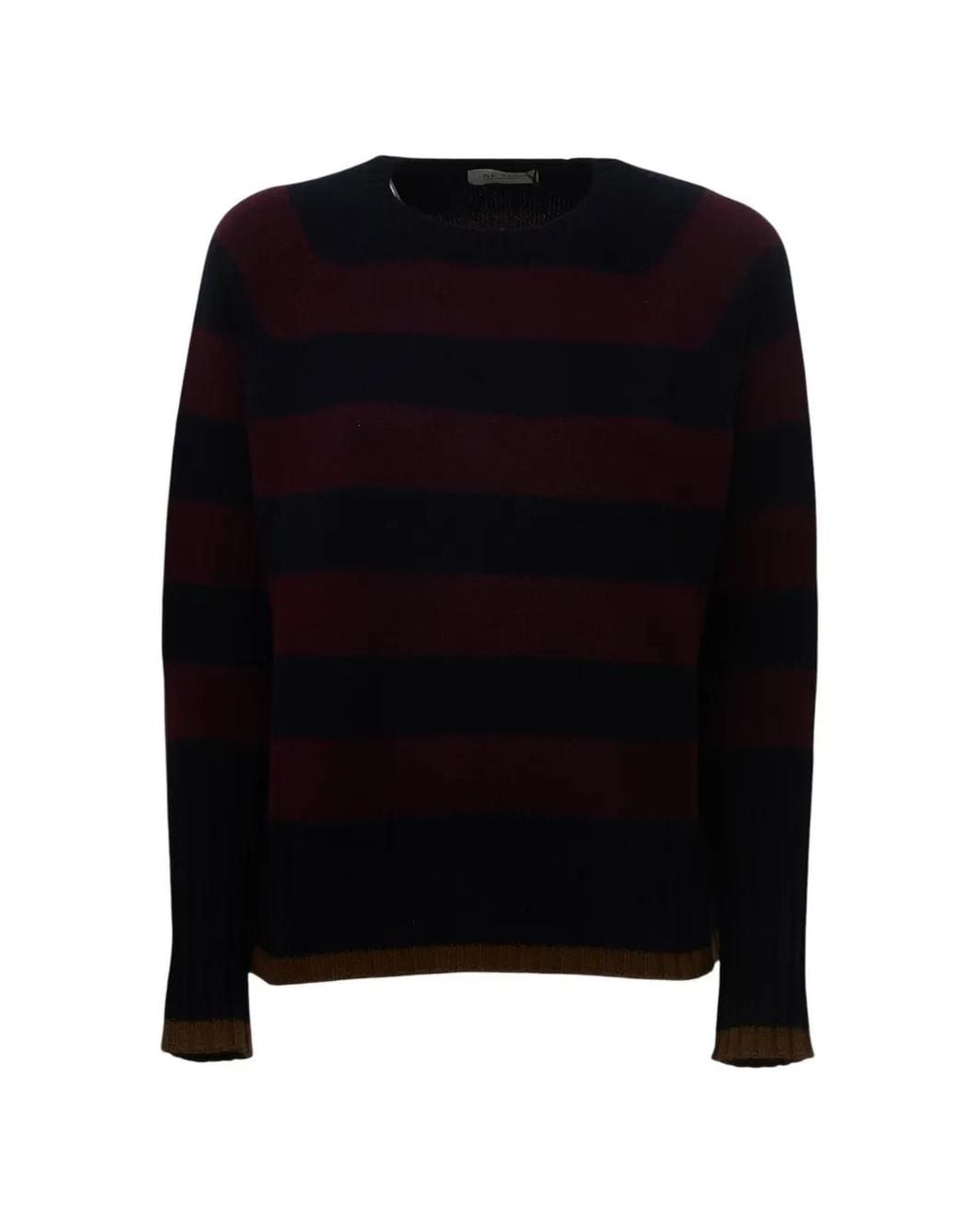Be You Black Striped Cashmere Sweater