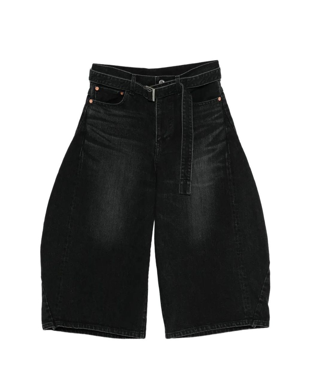 Sacai Black Belted Trousers