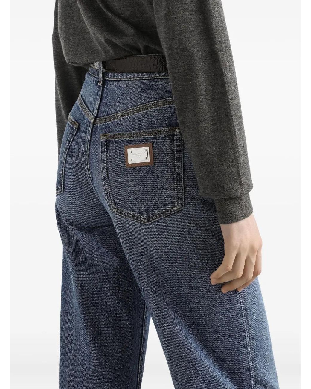 Dolce & Gabbana Blue Pants 5 Pockets