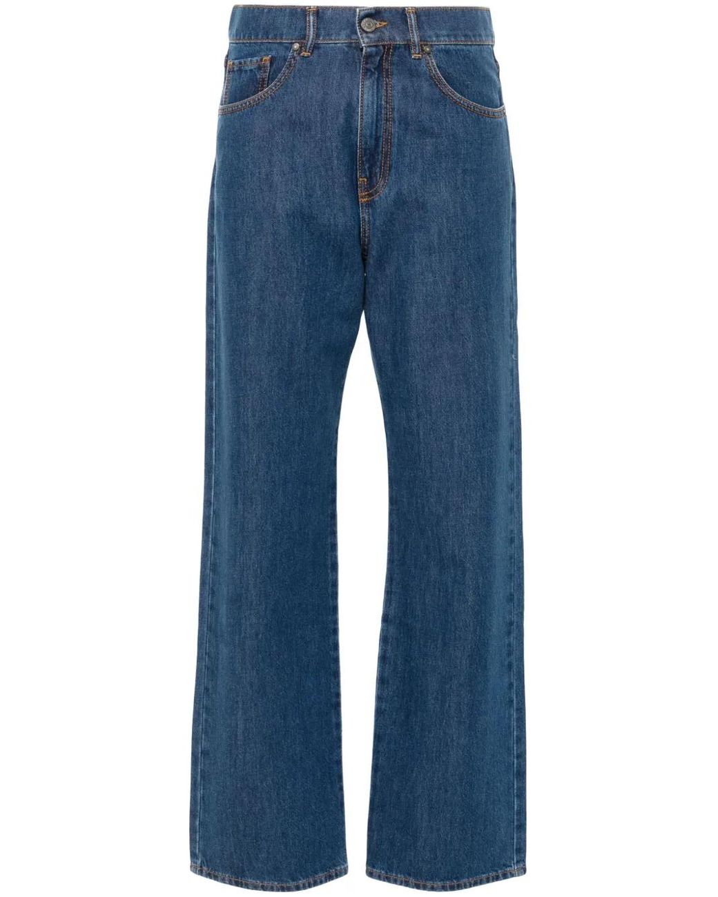 P.A.R.O.S.H. Blue Cigan Straight Jeans
