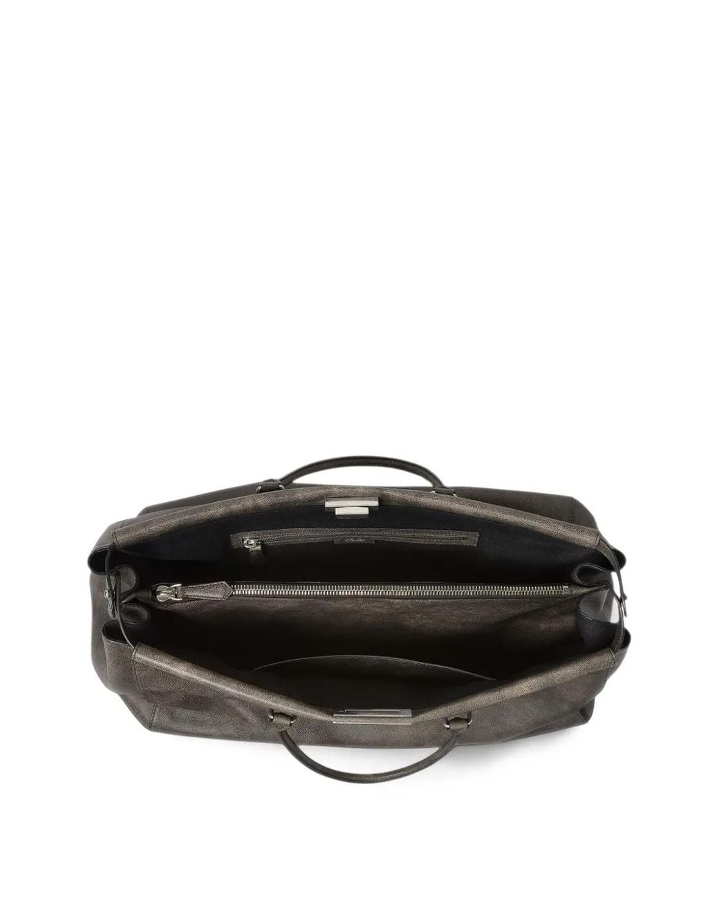 Fendi Gray Peekaboo Tote Bag for men