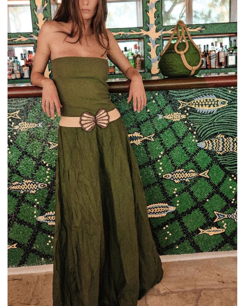 Johanna Ortiz Green Empowerment Movement Skirt
