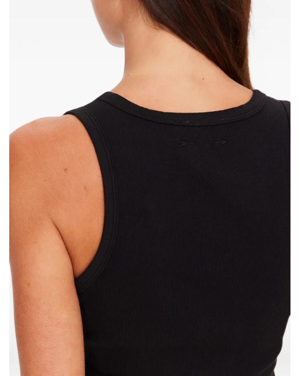 The Upside Black Bangalow Ribbed Tank Top