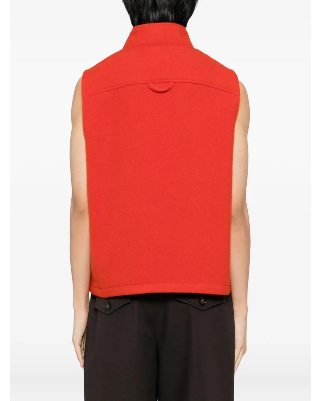 Rier Red Gilet Boutonné for men