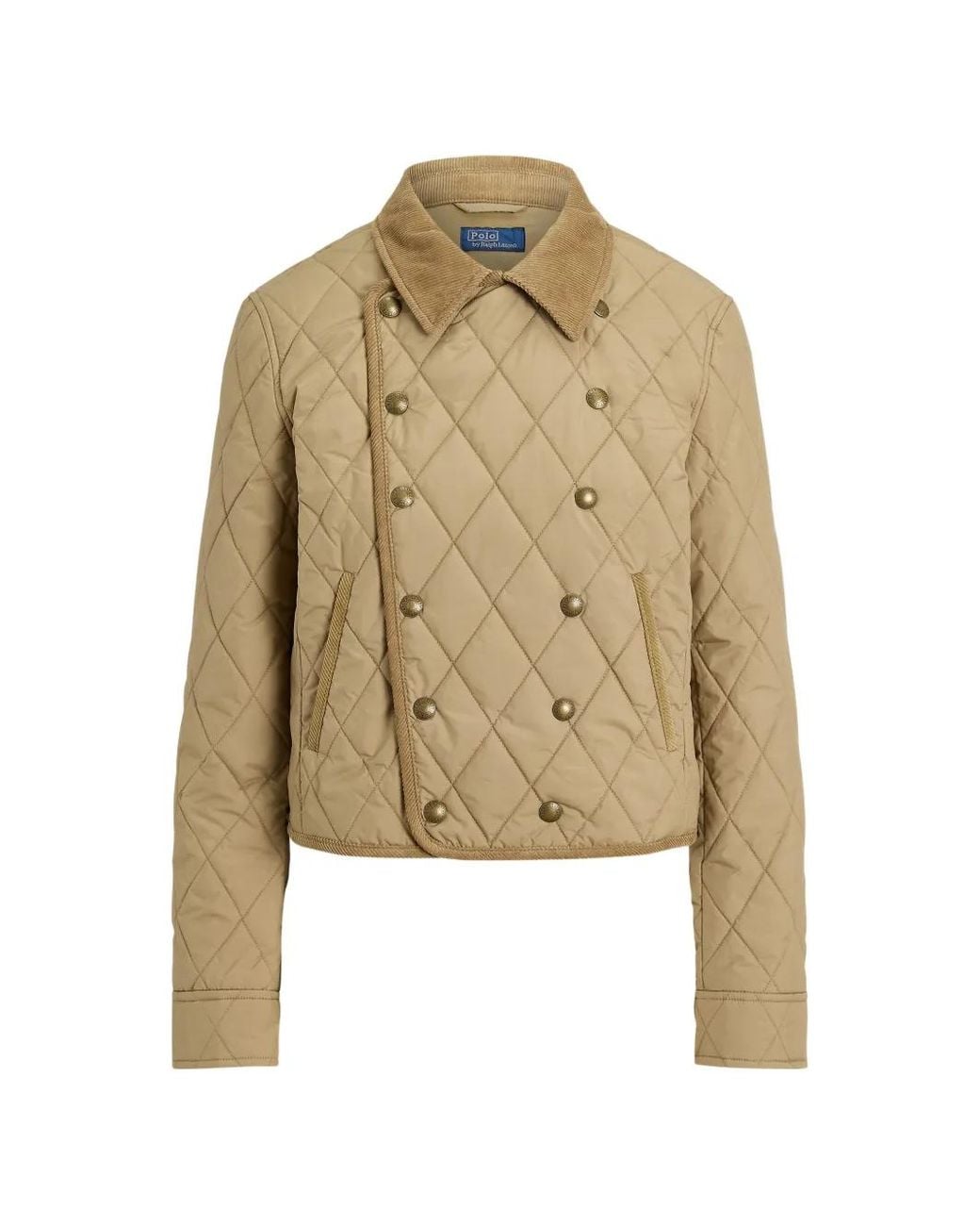 Polo Ralph Lauren Metallic Quilted Double-Breasted Jacket