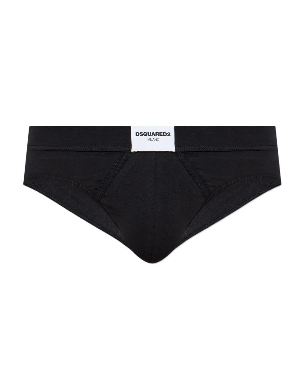 DSquared² Black Heritage Briefs for men