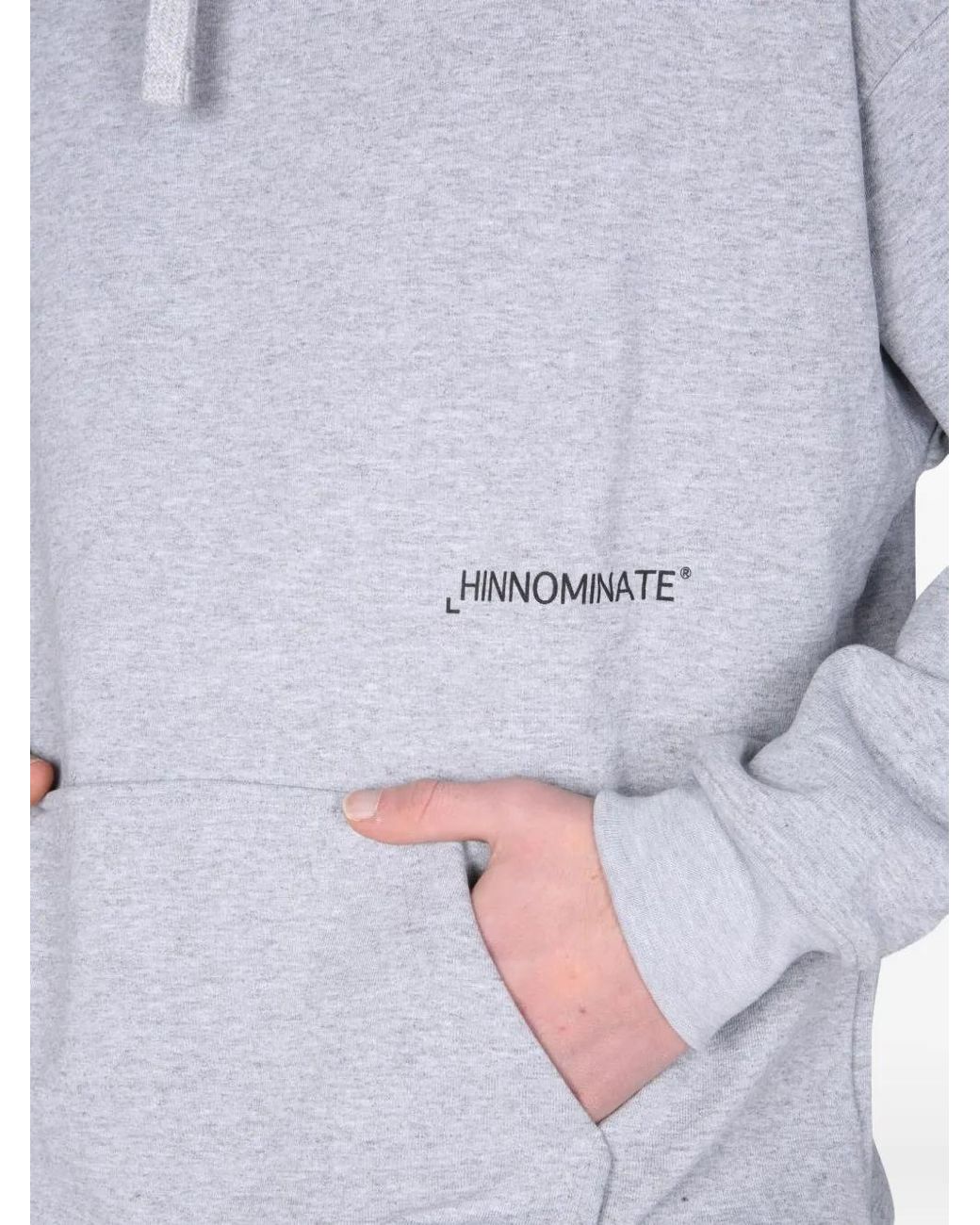 hinnominate Blue Drawstring Hooded Sweatshirt for men