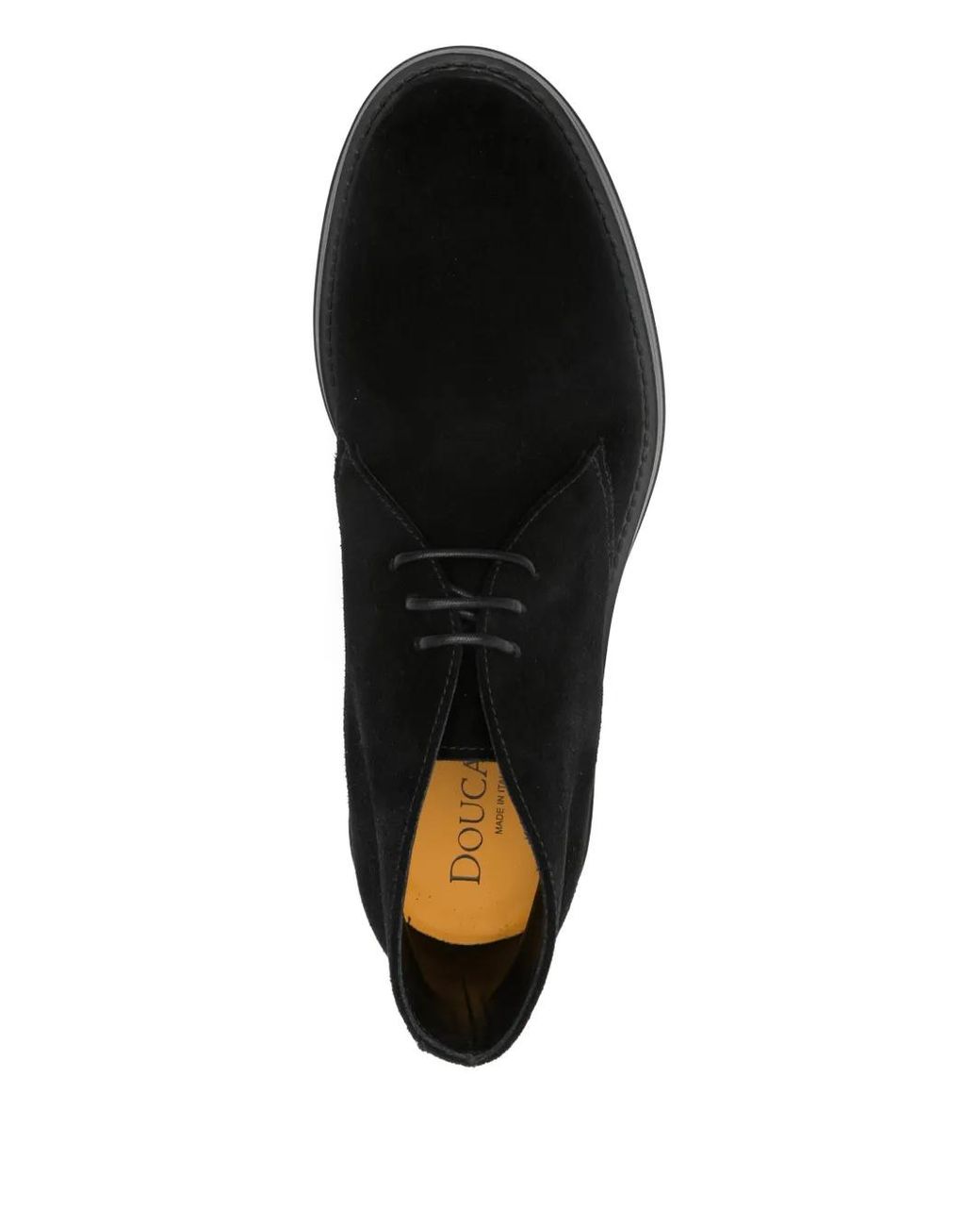 Doucal's Black Lace-Up Chukka Shoes for men