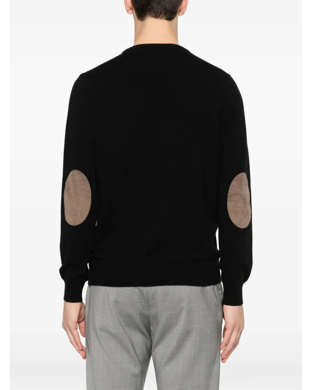 Kangra Black Crew-Neck Sweater for men