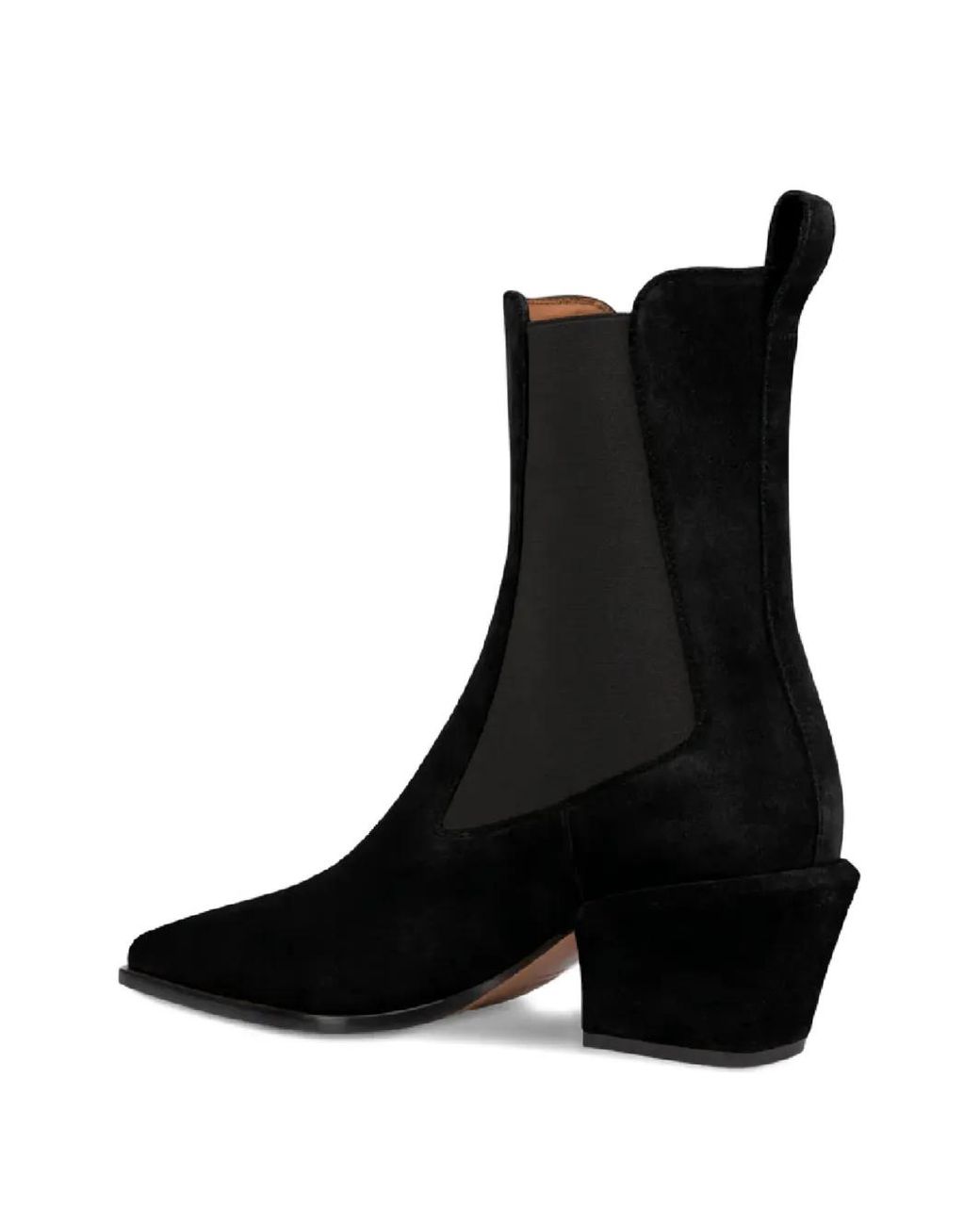 Paris Texas Black Bettina Suede Ankle Boots