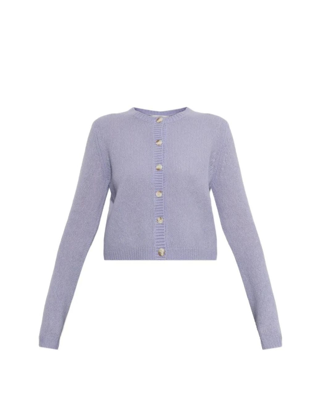 Lisa Yang Purple Felicia Button-Up Cardigan
