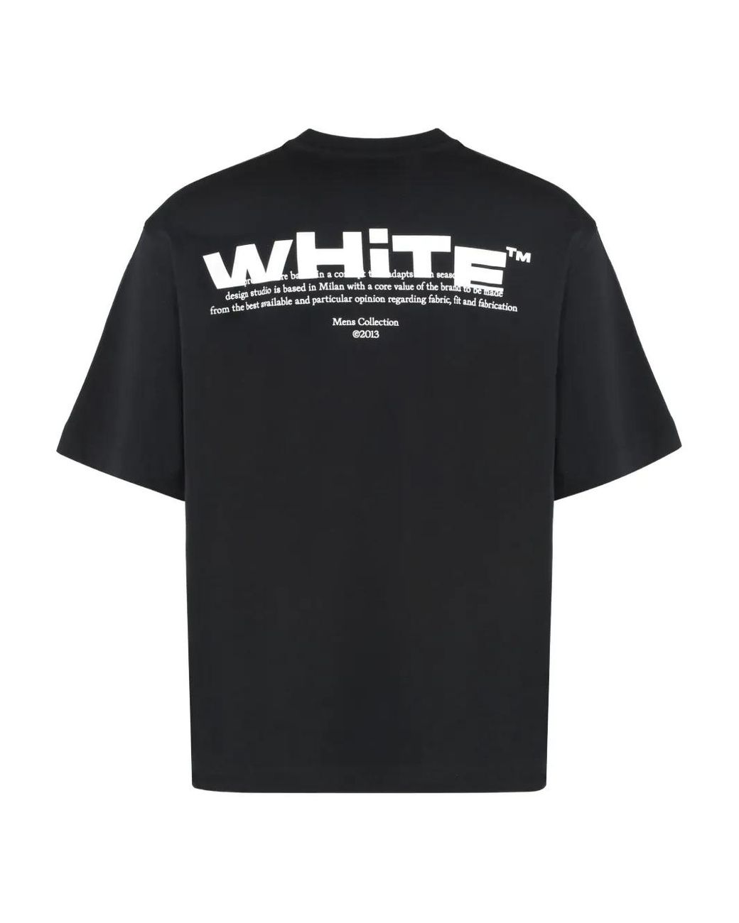 Off-White c/o Virgil Abloh Logo-Print T-Shirt in Black for Men | Lyst
