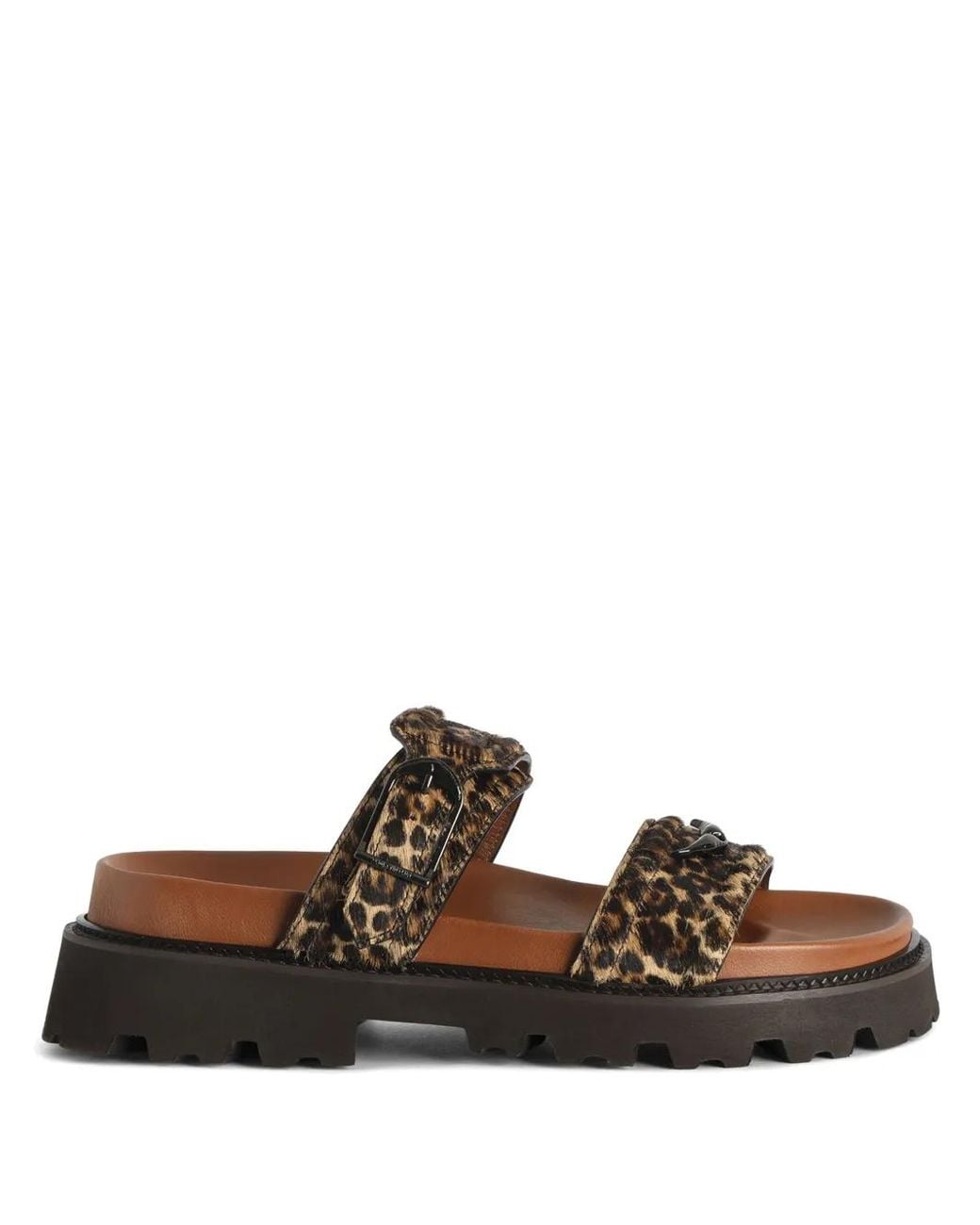 Zadig & Voltaire Brown Ride Leather Mules