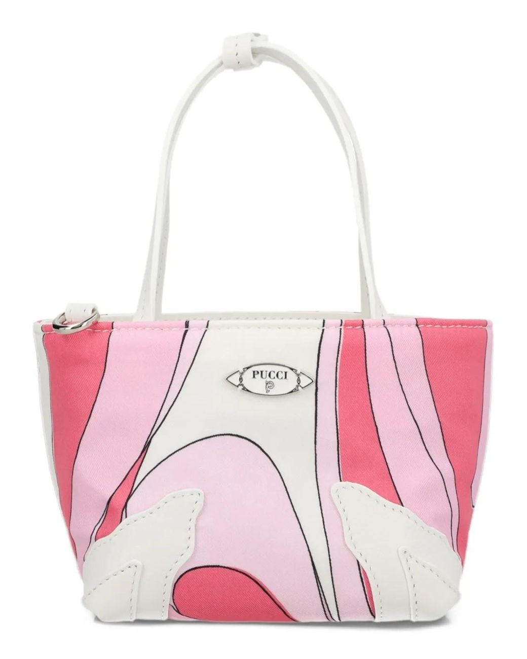 Mini Bagas PUCCI Palio Mini Tote Silk Bag in Pink | Lyst