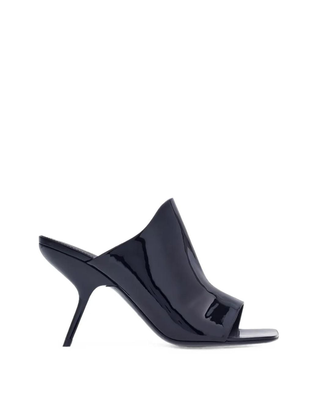 Ferragamo ブラック オープントゥ ミュール Ferragamo オープントゥ ミュール ブルー | Lyst