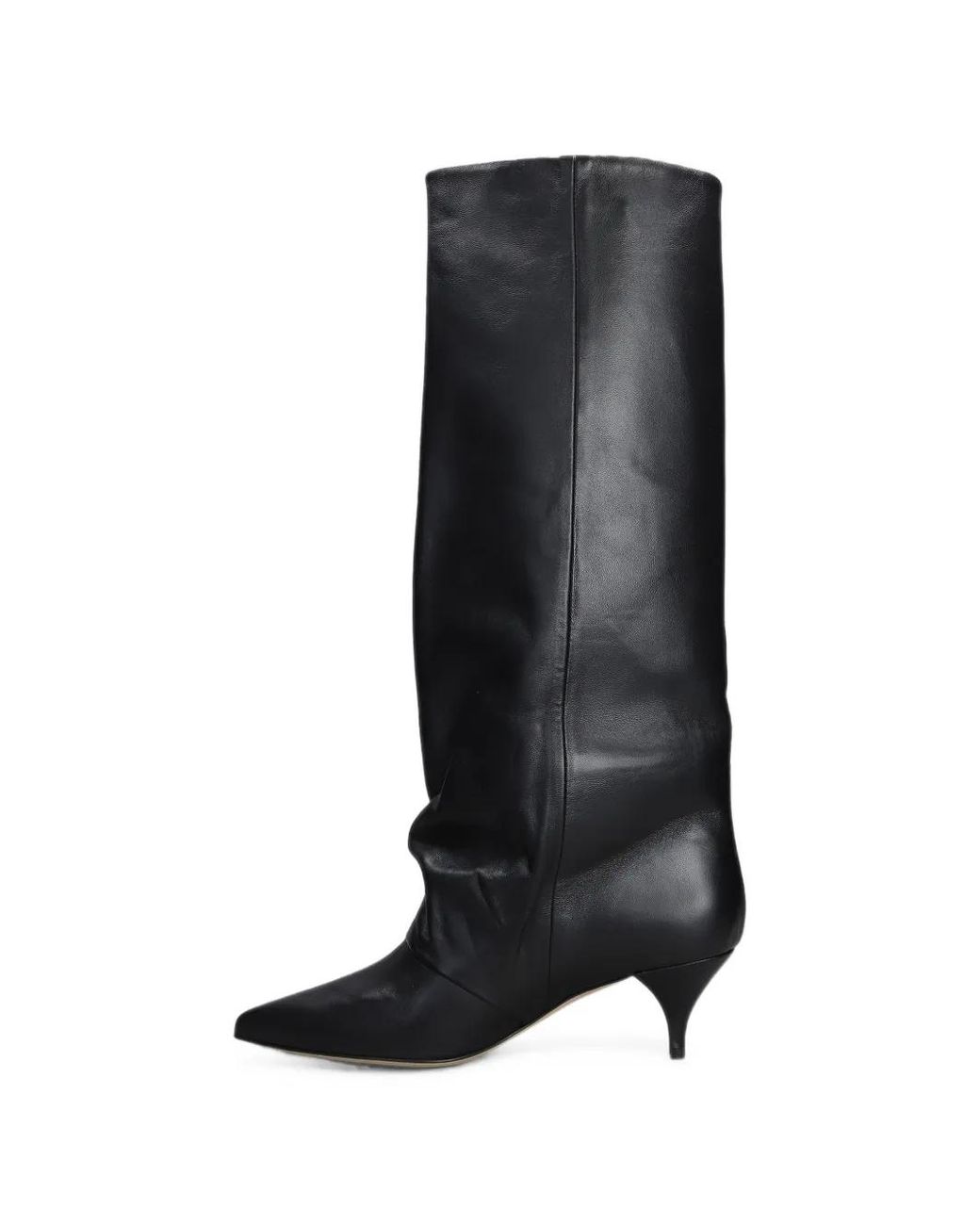 Alchimia Black Slouchy Pointed-Toe Boots