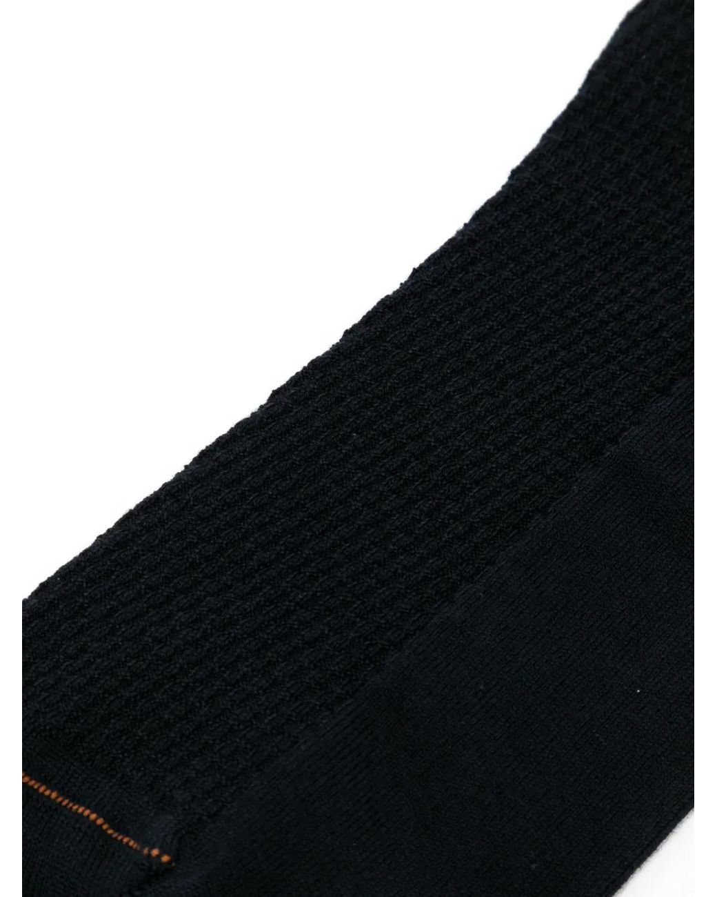 Zegna Black Microtexture Socks