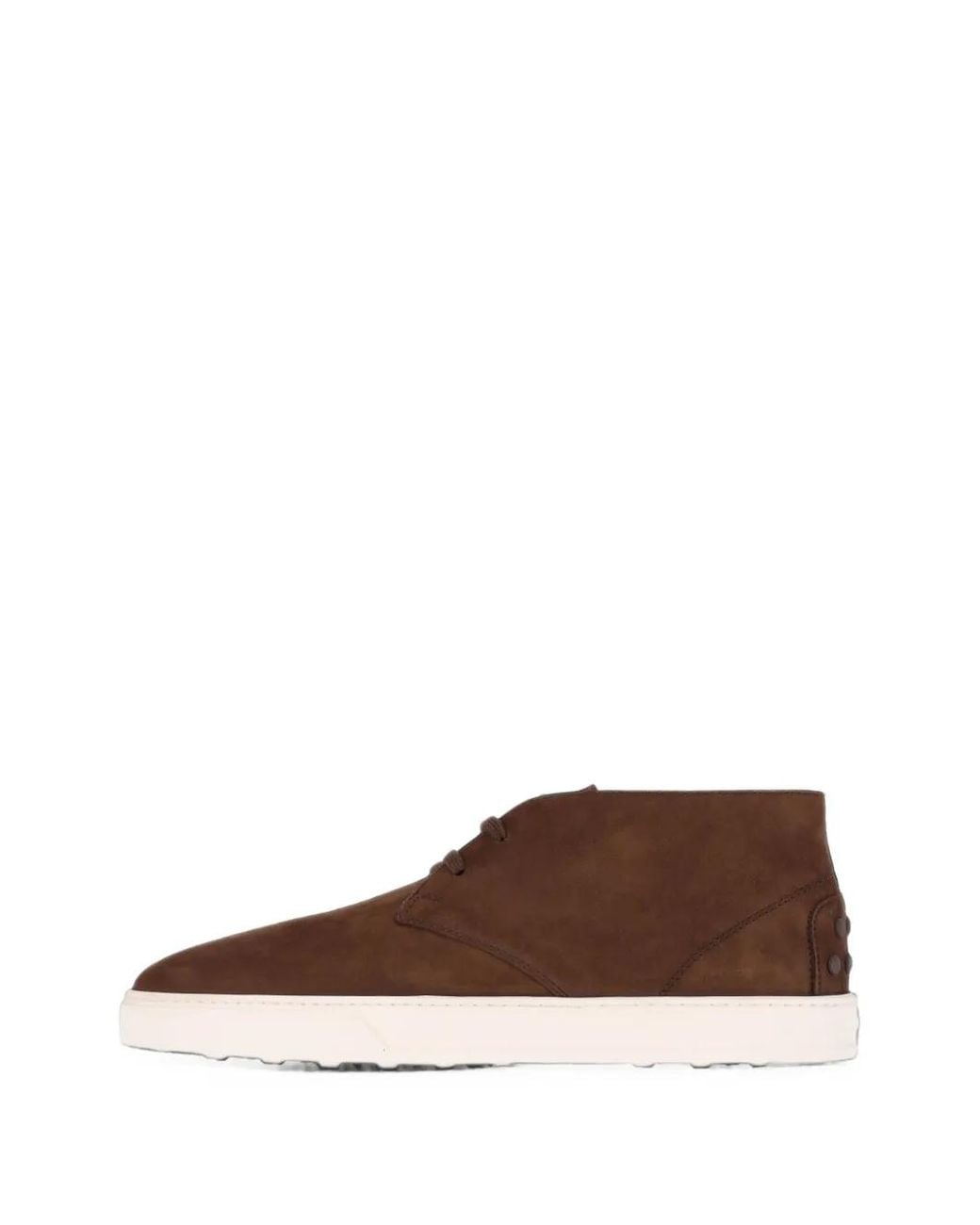 Tod's Brown Desert Boots En Daim À Lacets for men