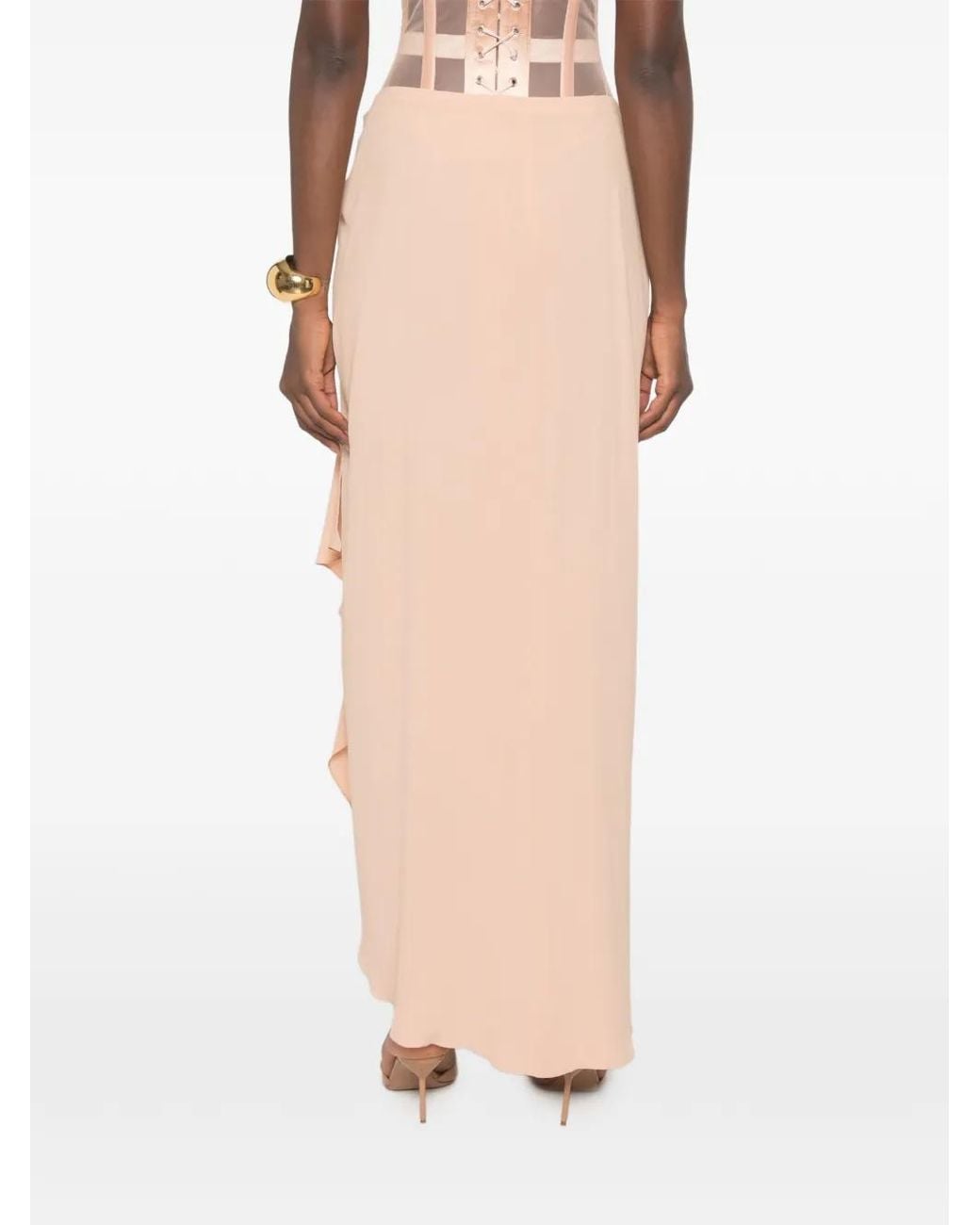 Mugler White Re/Edit Cirque D'Hiver Skirt