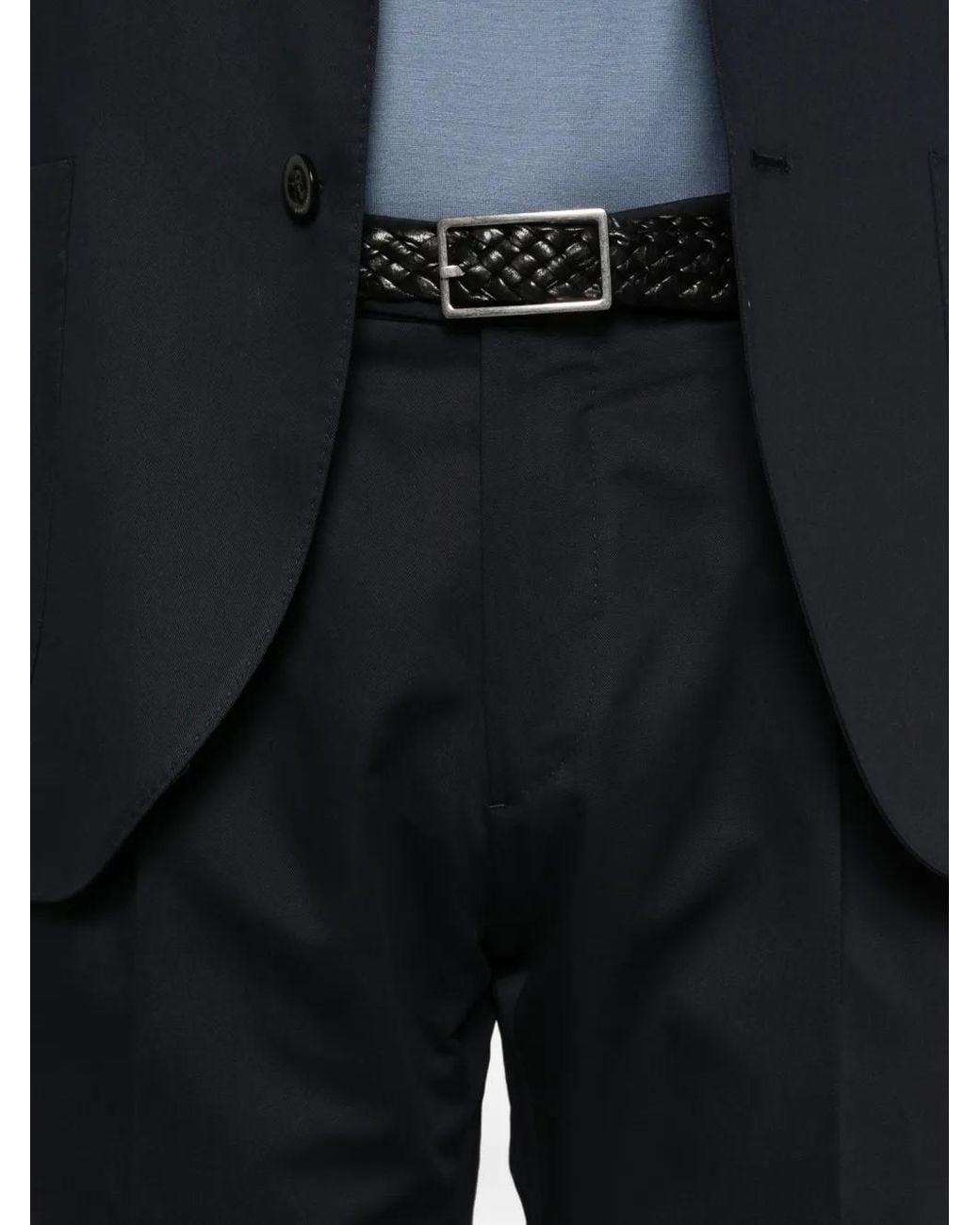 Boglioli Black Notched-Lapel Blazer for men