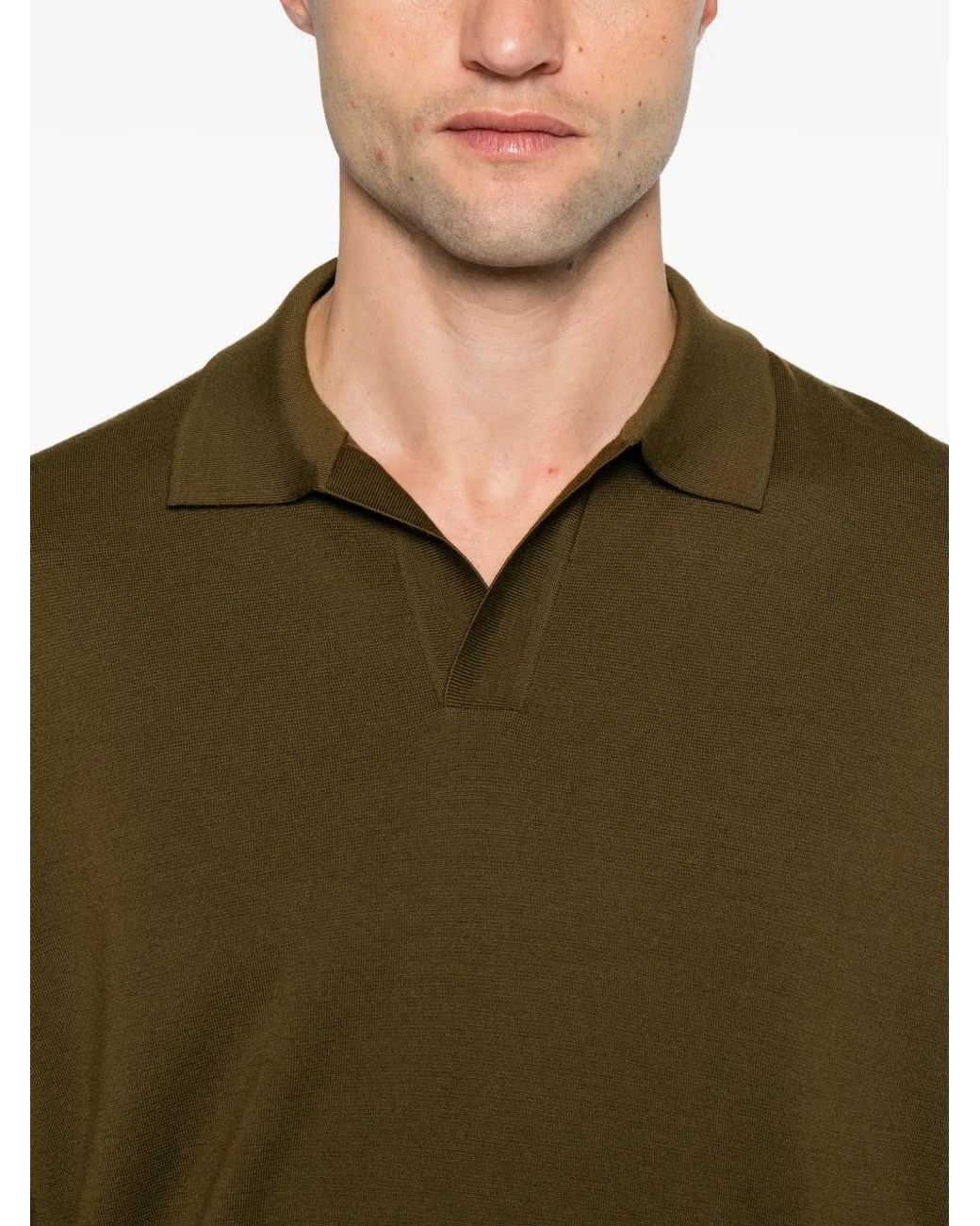Loro Piana Green Long-Sleeve Sweater for men